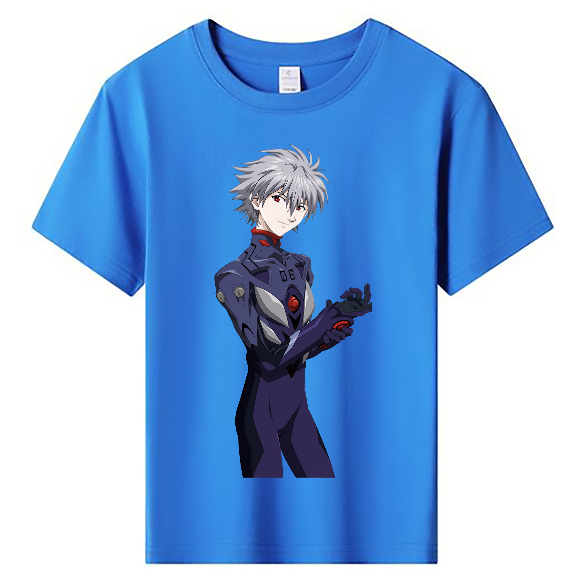（画像用） EVA 新世紀エヴァンゲリオン 綿100％キッズTシャツ（フロントプリント）